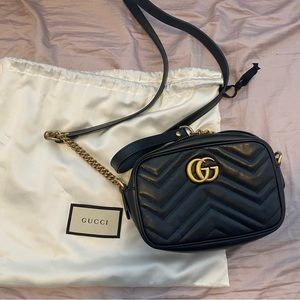 Gucci Marmont Mini shoulder bag with dust bag
